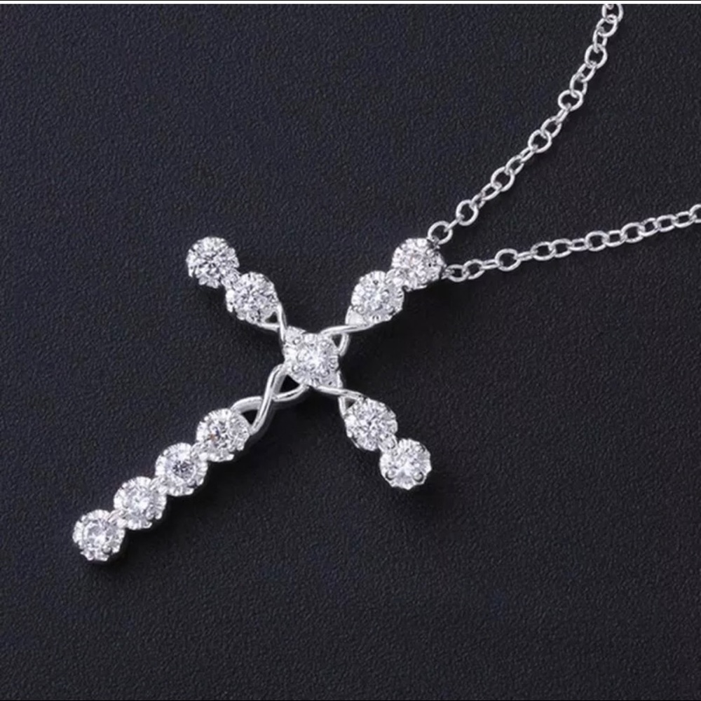 Cross Crystal Chain Handmade Necklace